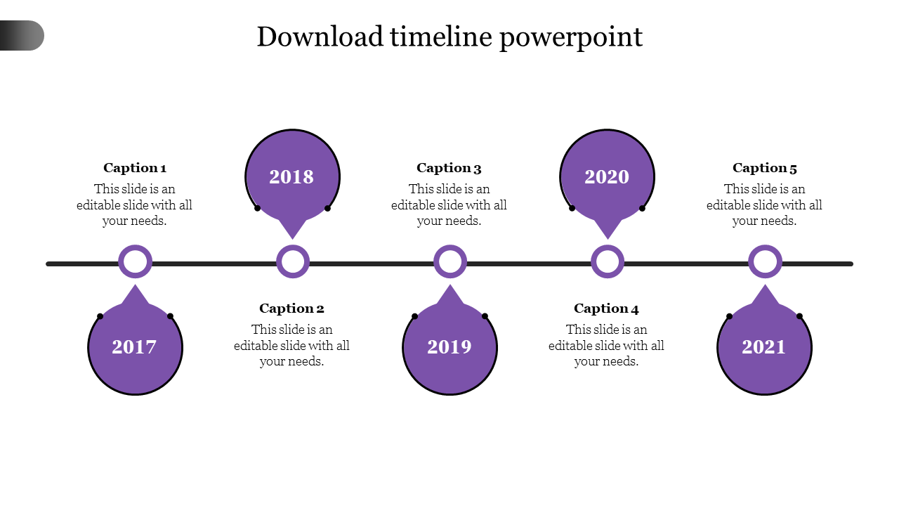 download timeline powerpoint-Purple